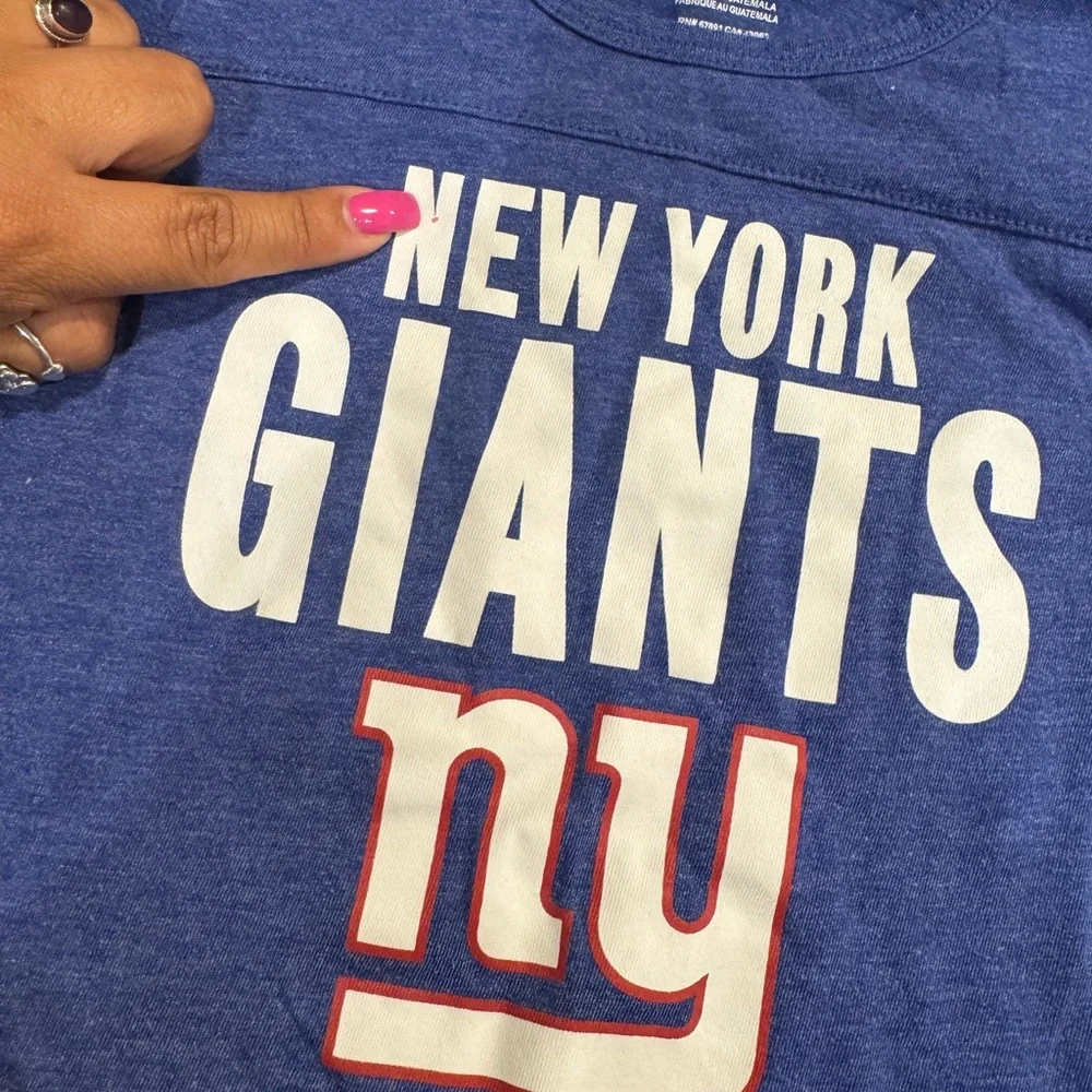 NFL New York Giants Kids Blue Tee - Picture 3 of 4